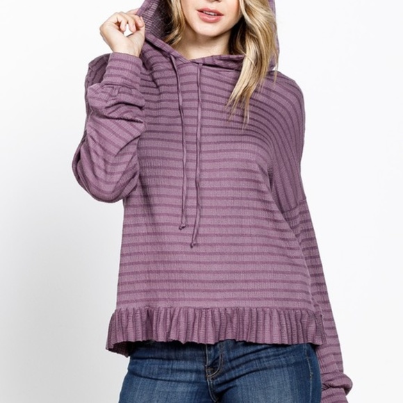NWT Plum Lightweight Hoodie - Picture 3 of 4